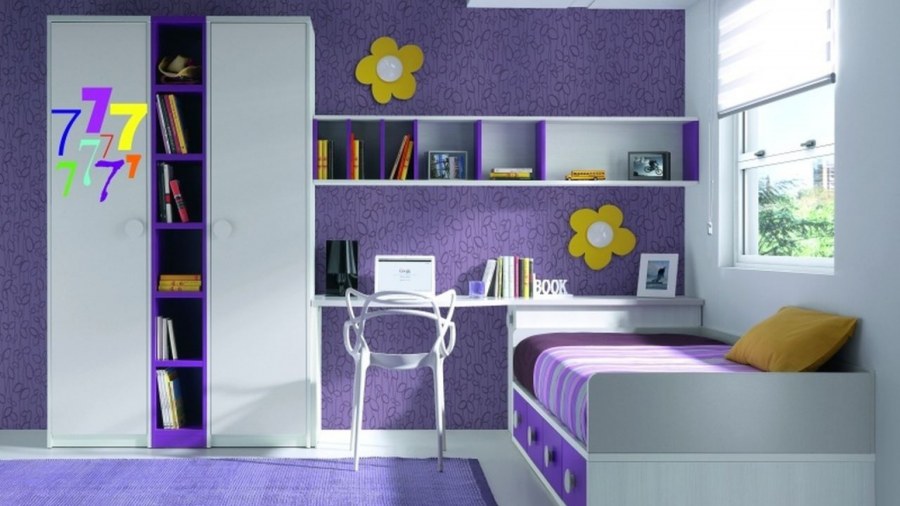 Рулонные шторы в интерьере детской