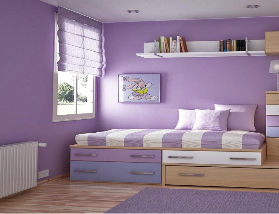 Дизайн комнаты с блёстками стенами