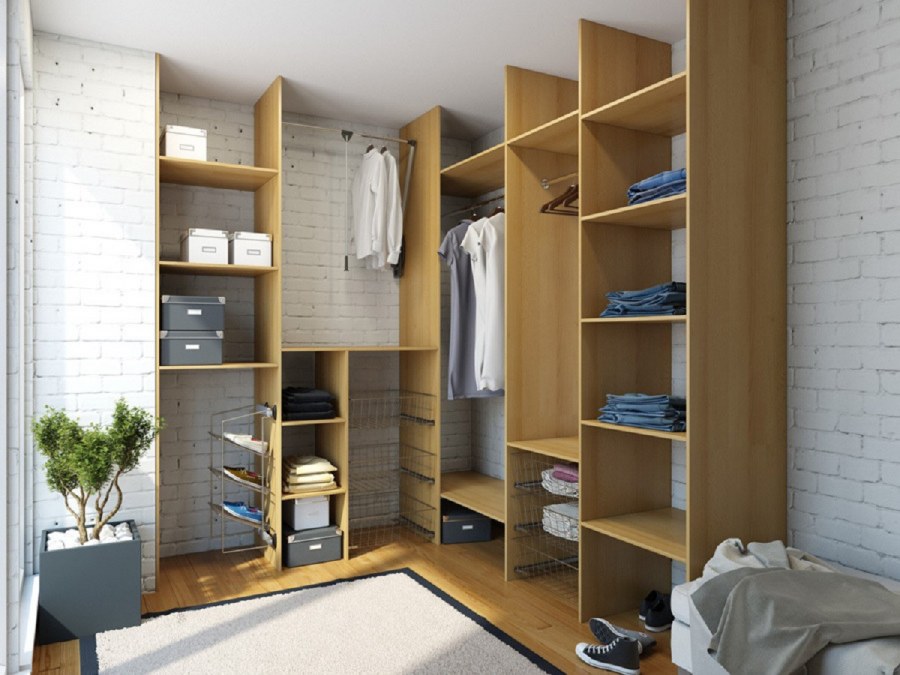 Система хранения вещей в гардеробной