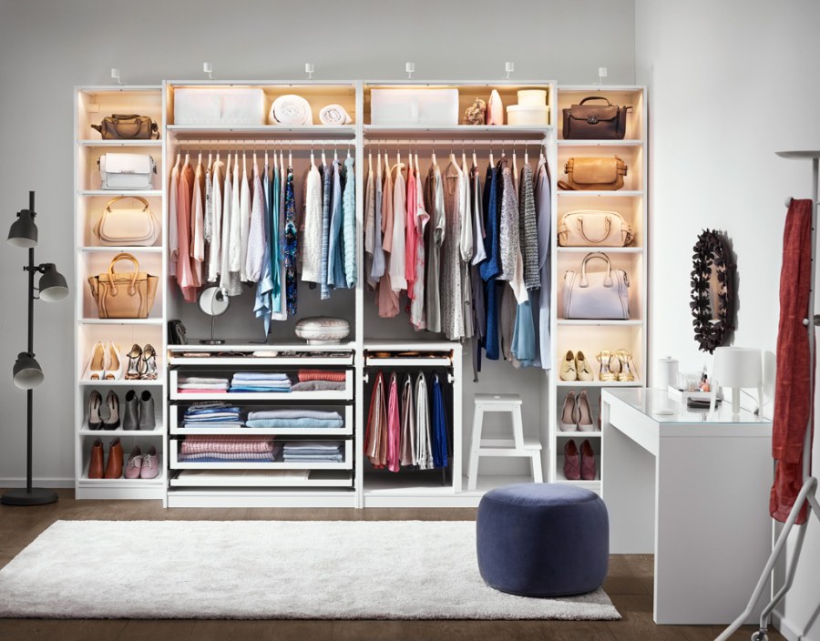 Стеллажные системы для гардеробной аристо