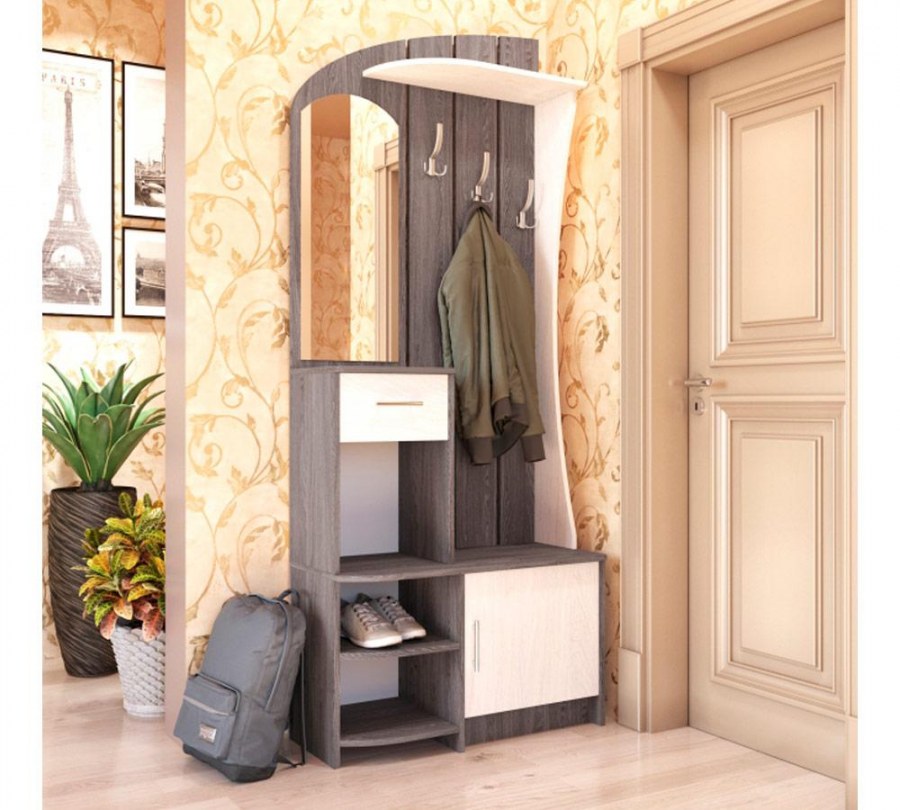 Саша 14 прихожая венге/дуб Млечный