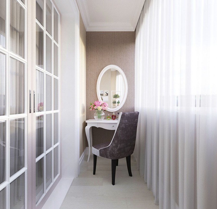 Лоджия в классическом стиле