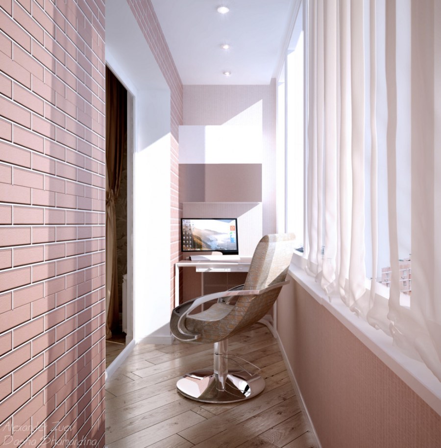 Дизайнерская отделка балкона