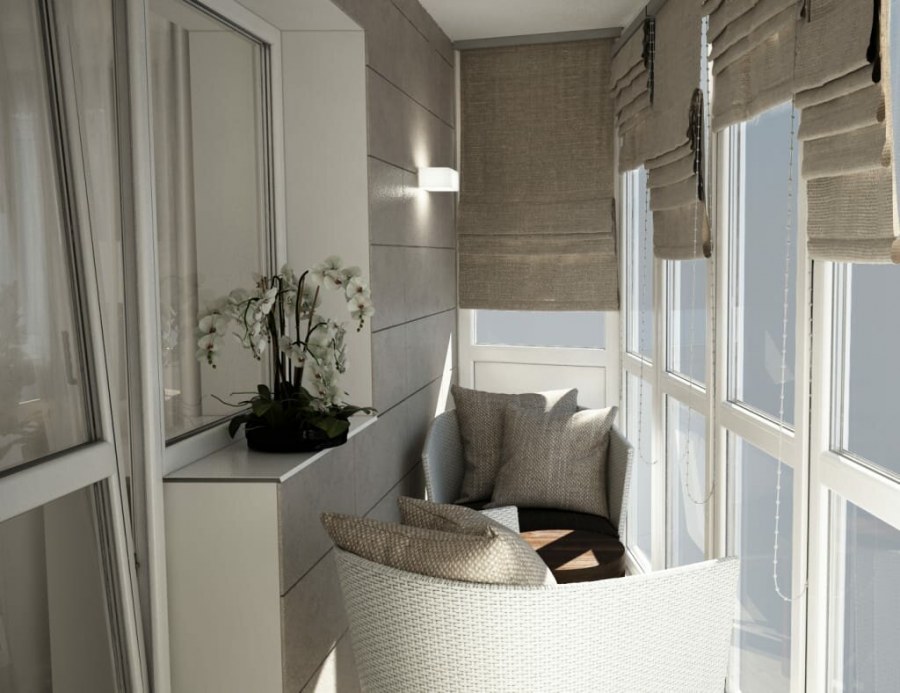 Лоджия в стиле Минимализм