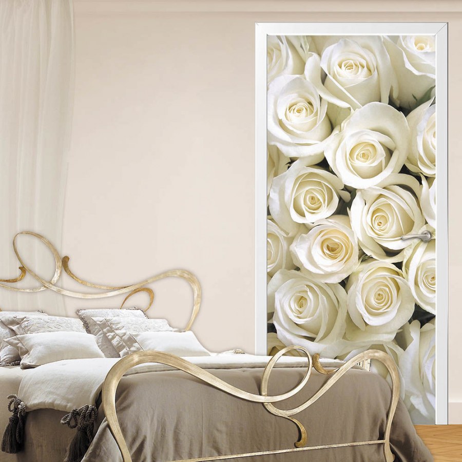 Панно на стену белые розы