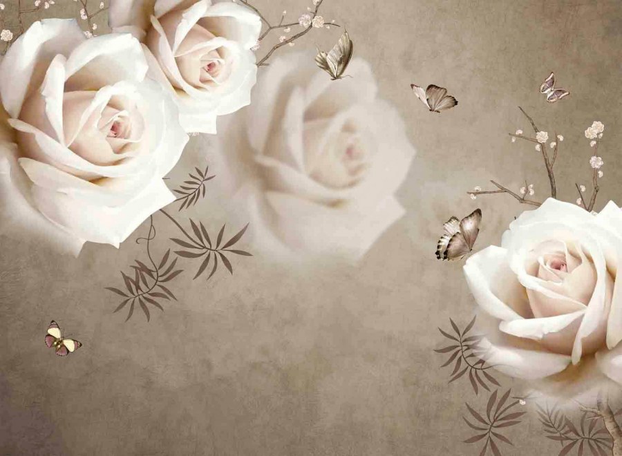 Фреска розы