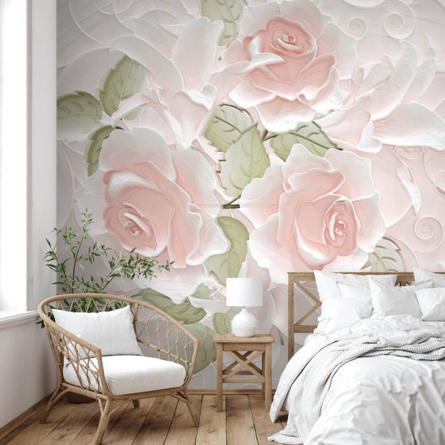 3д обои розы