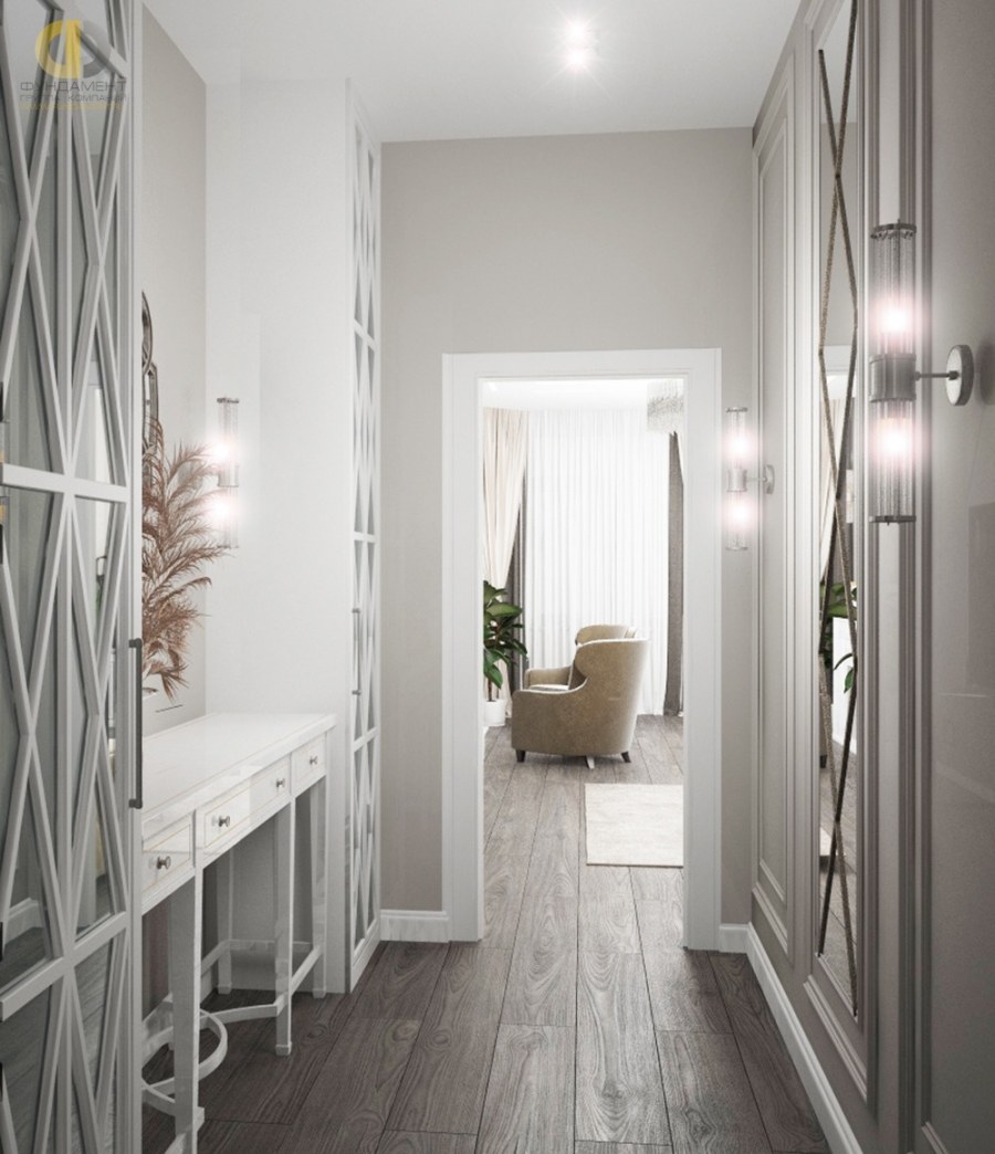 Светлая прихожая интерьер