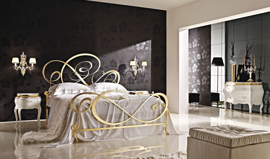 Кровать двуспальная арт деко