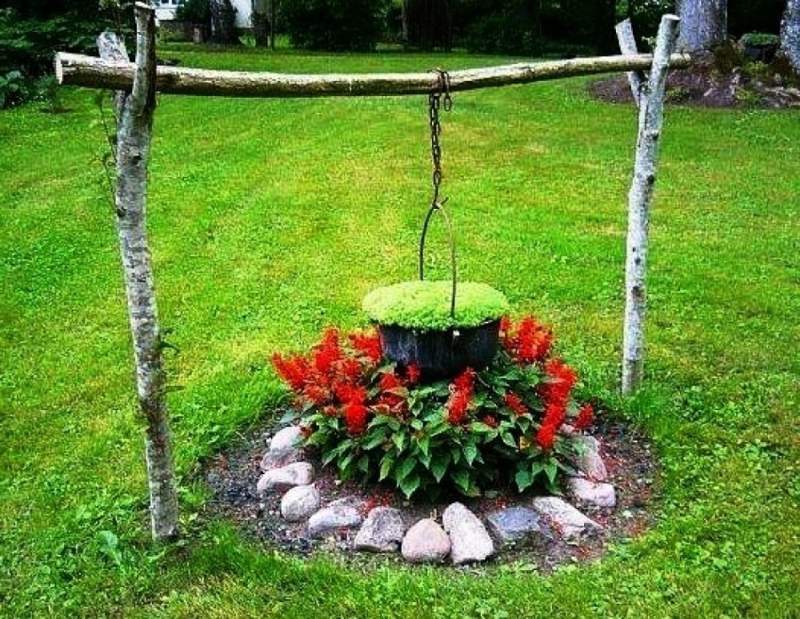 Интересные клумбы для цветов