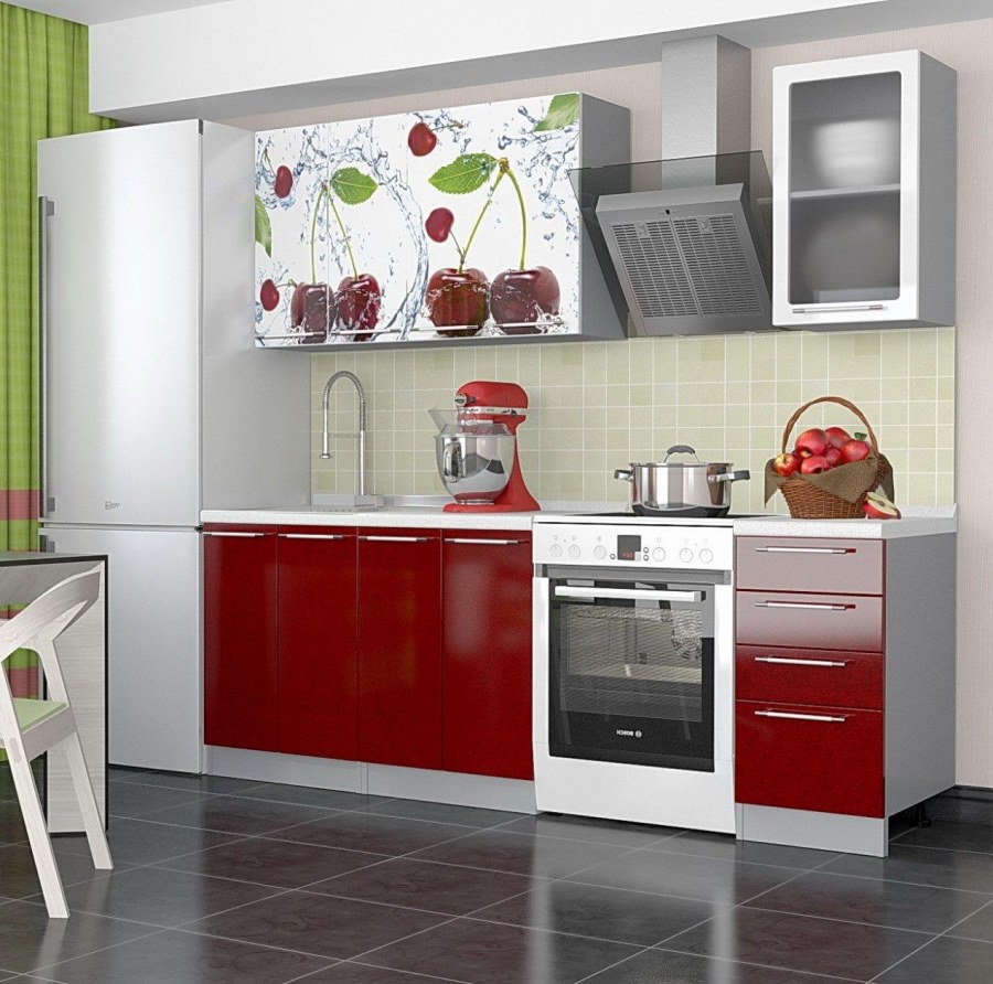 Кухня олива 1,6м лайм