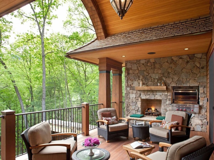 Терраса в стиле Шале