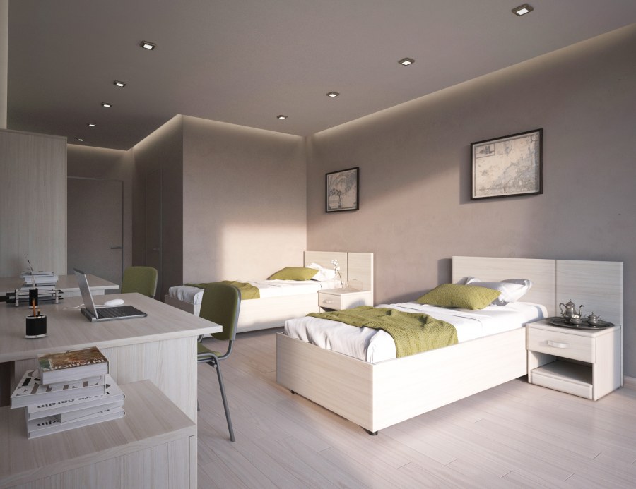 Интерьер мотеля