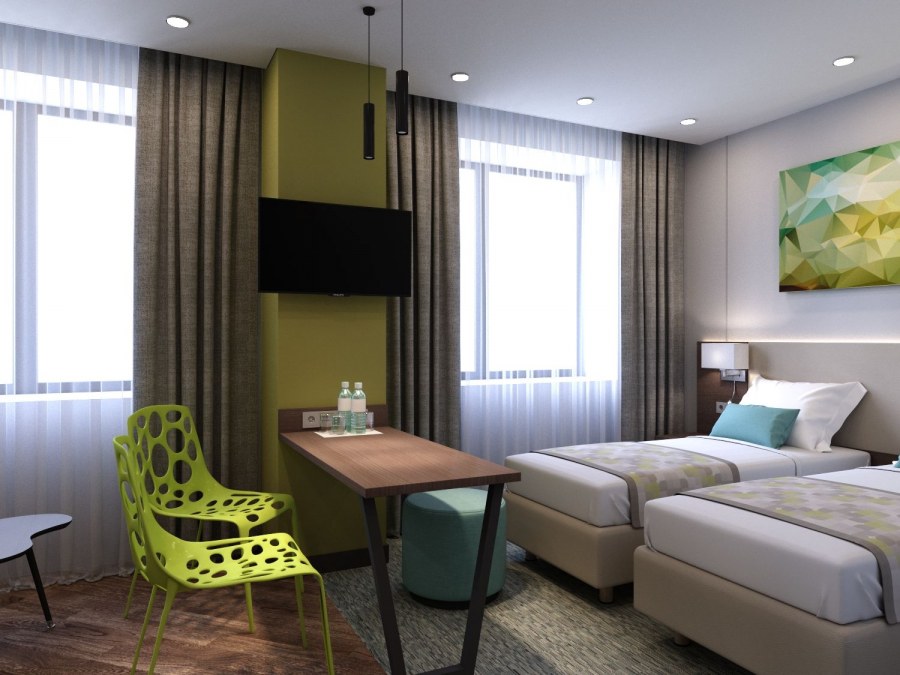 Спальня в гостиничном стиле