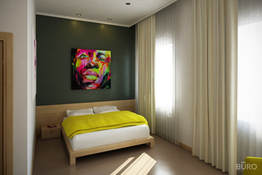 Спальня в стиле гостиничного номера