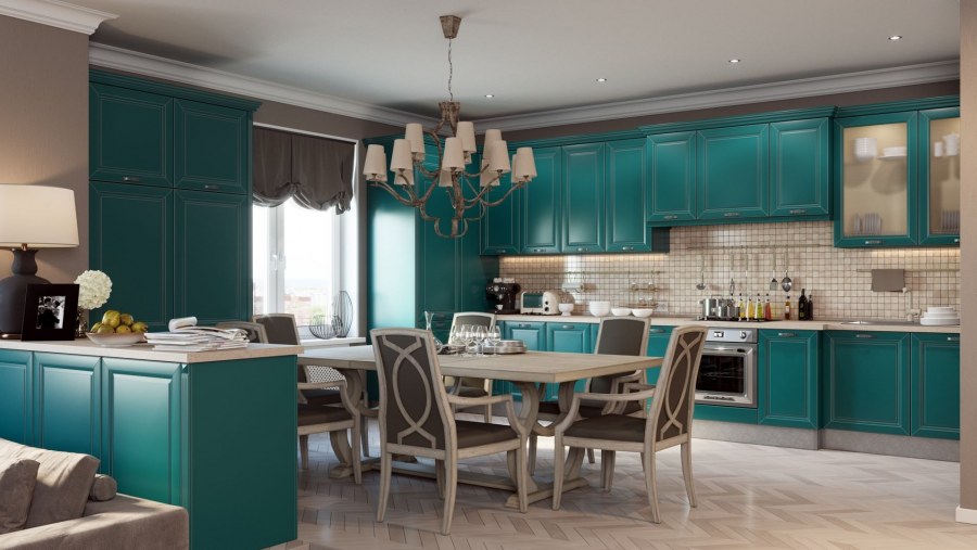 7534 Патина дуб бирюза