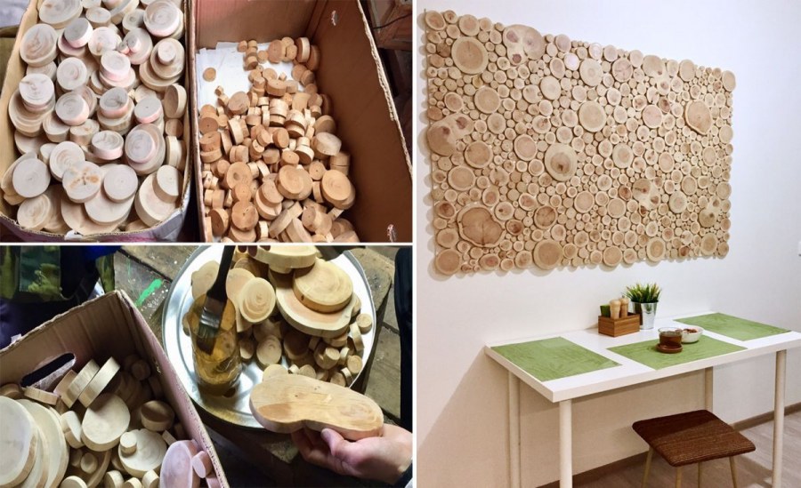 Декор стен жгутом