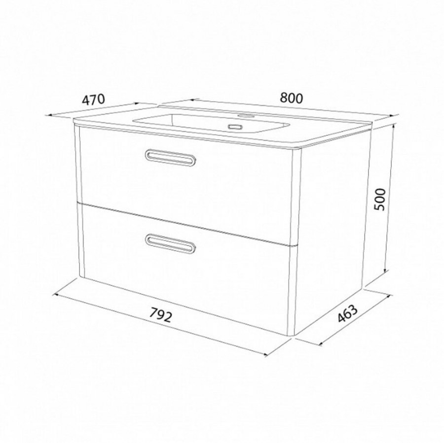 Тумба IDDIS Brick 100