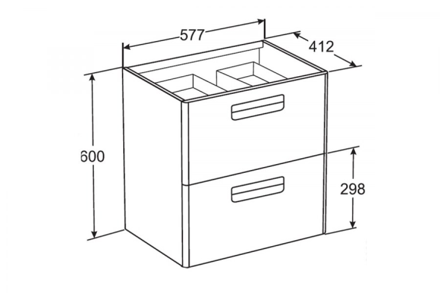 Тумба под раковину Roca Victoria Nord Ice Edition 60
