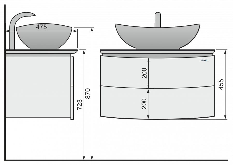 Moo.01.75/p/w тумба Moon 75 подвесная белая