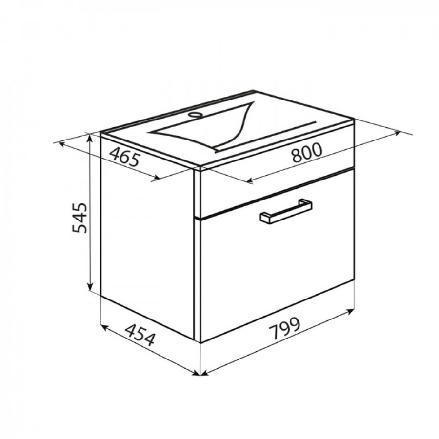 Тумба IDDIS Mirro mir60w0i95