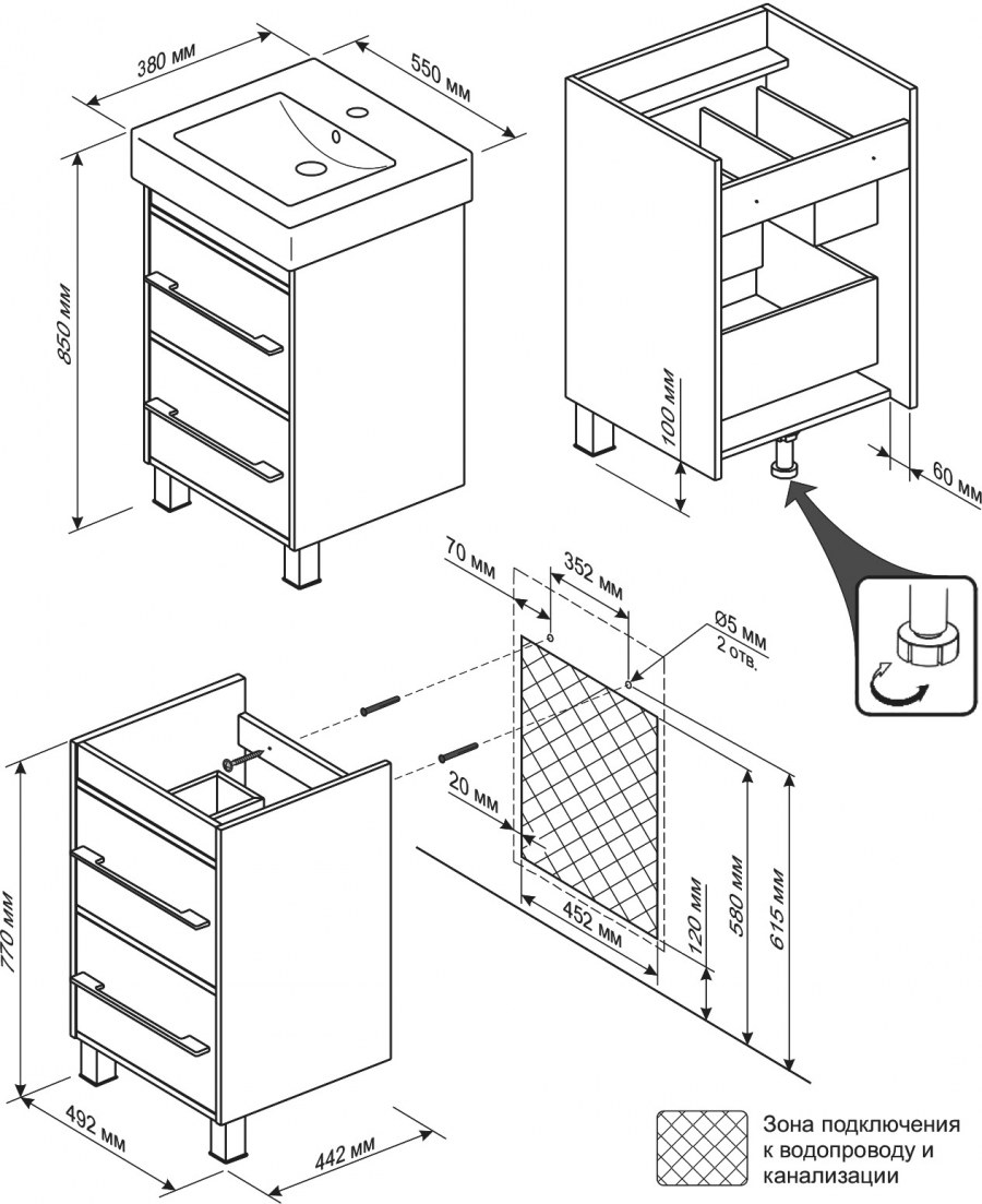 Бриклаер Токио 60 светлая лиственница