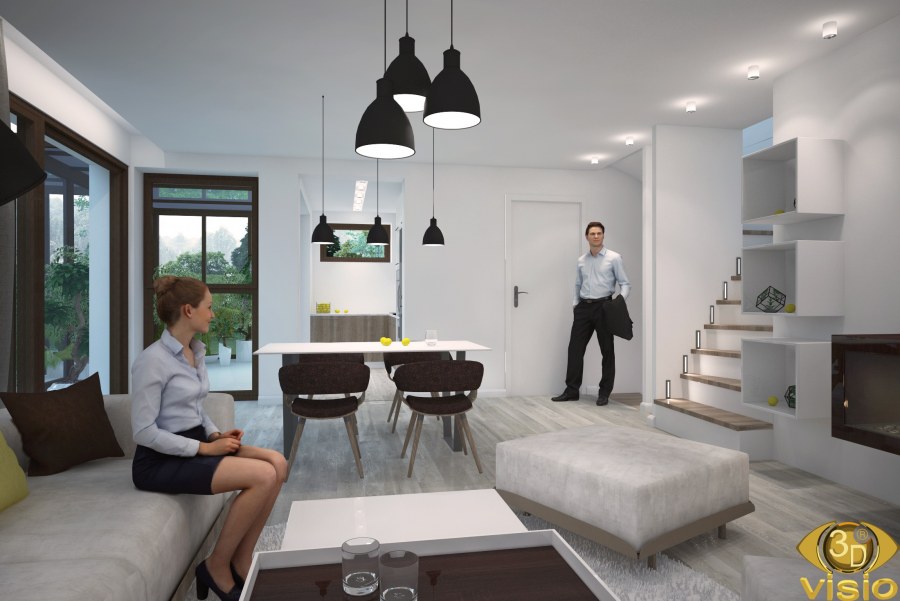 Рендер людей для интерьера