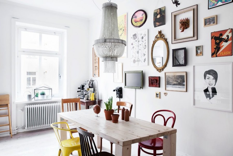 Постеры в интерьере кухни