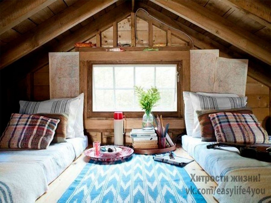 Уютная мансарда на даче