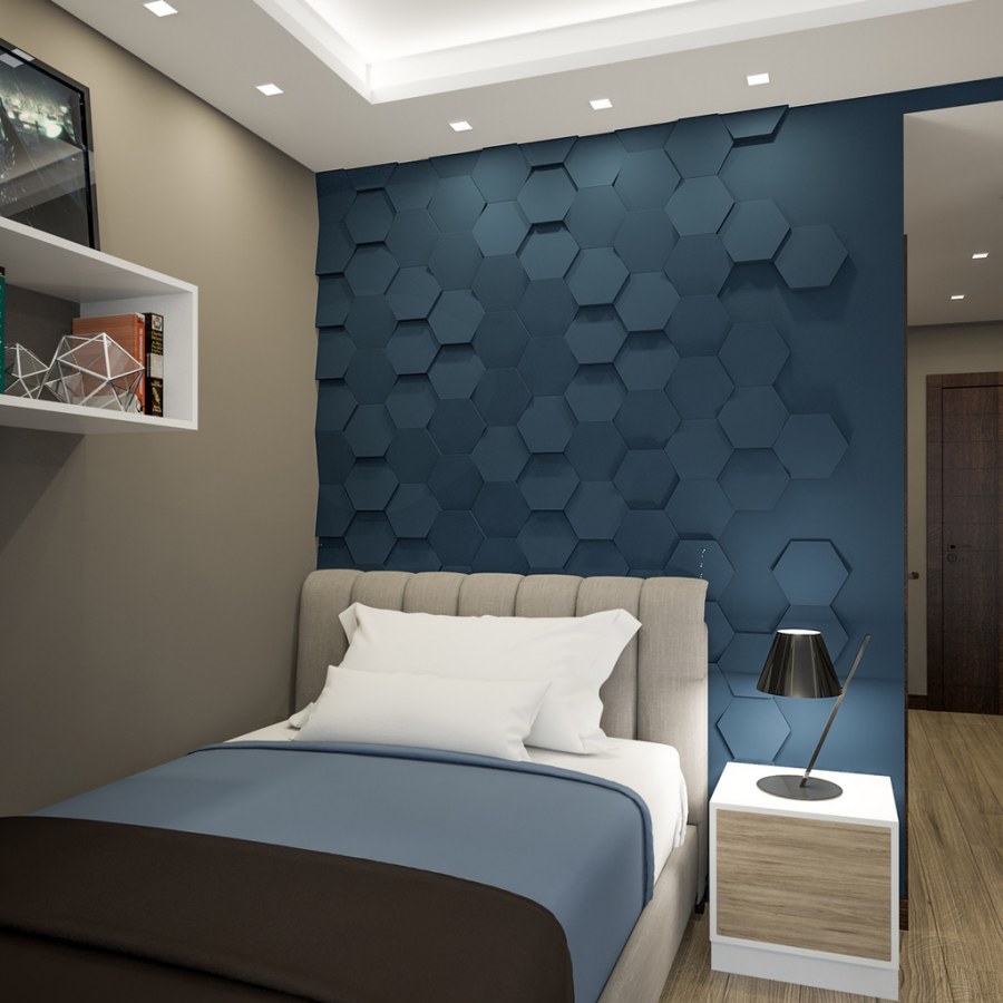 3d-панель гипсовая deco line Modern м-47 белая 240х208х40 мм