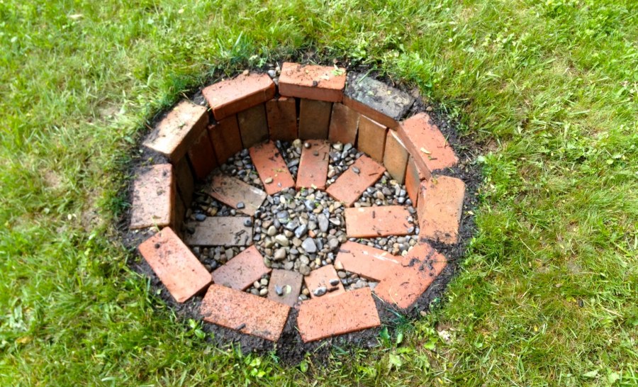Кострище из кирпича