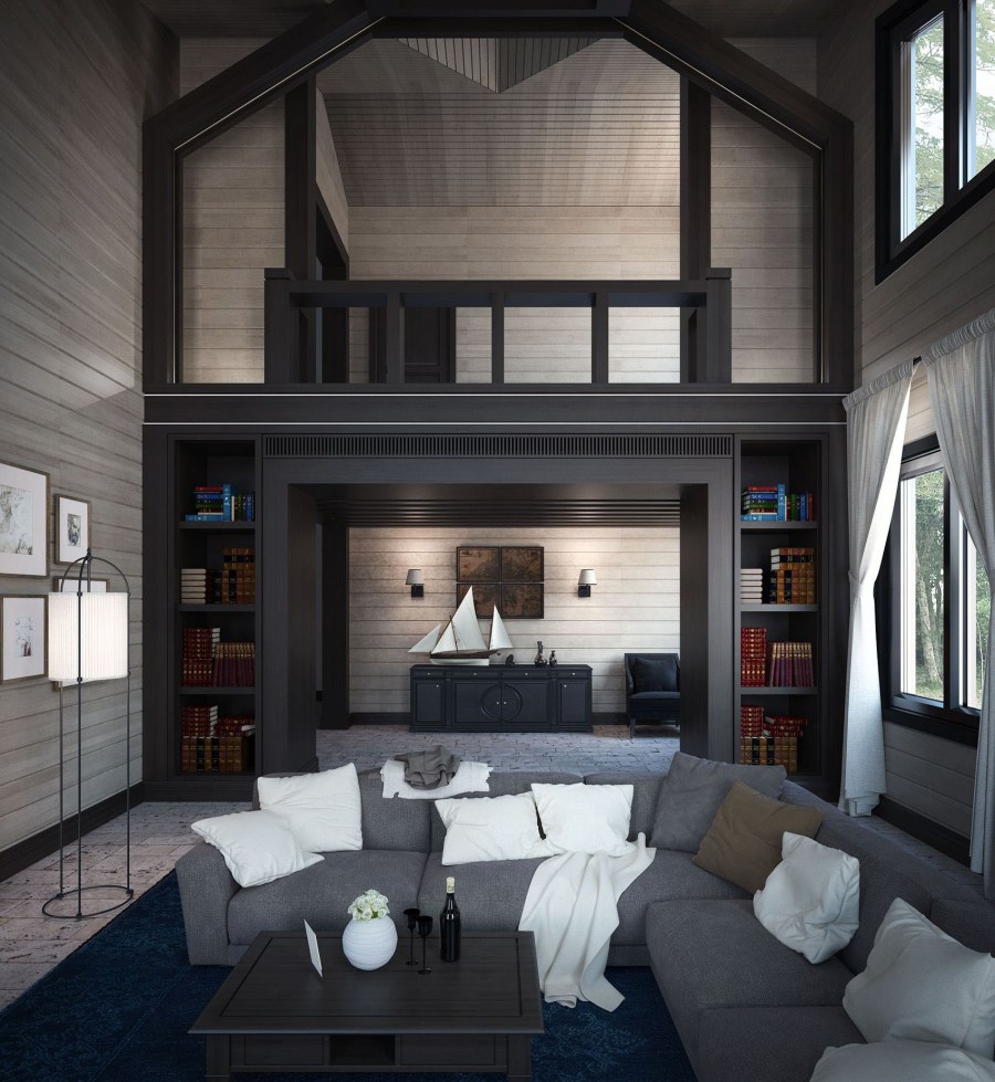 Гостиная со вторым светом