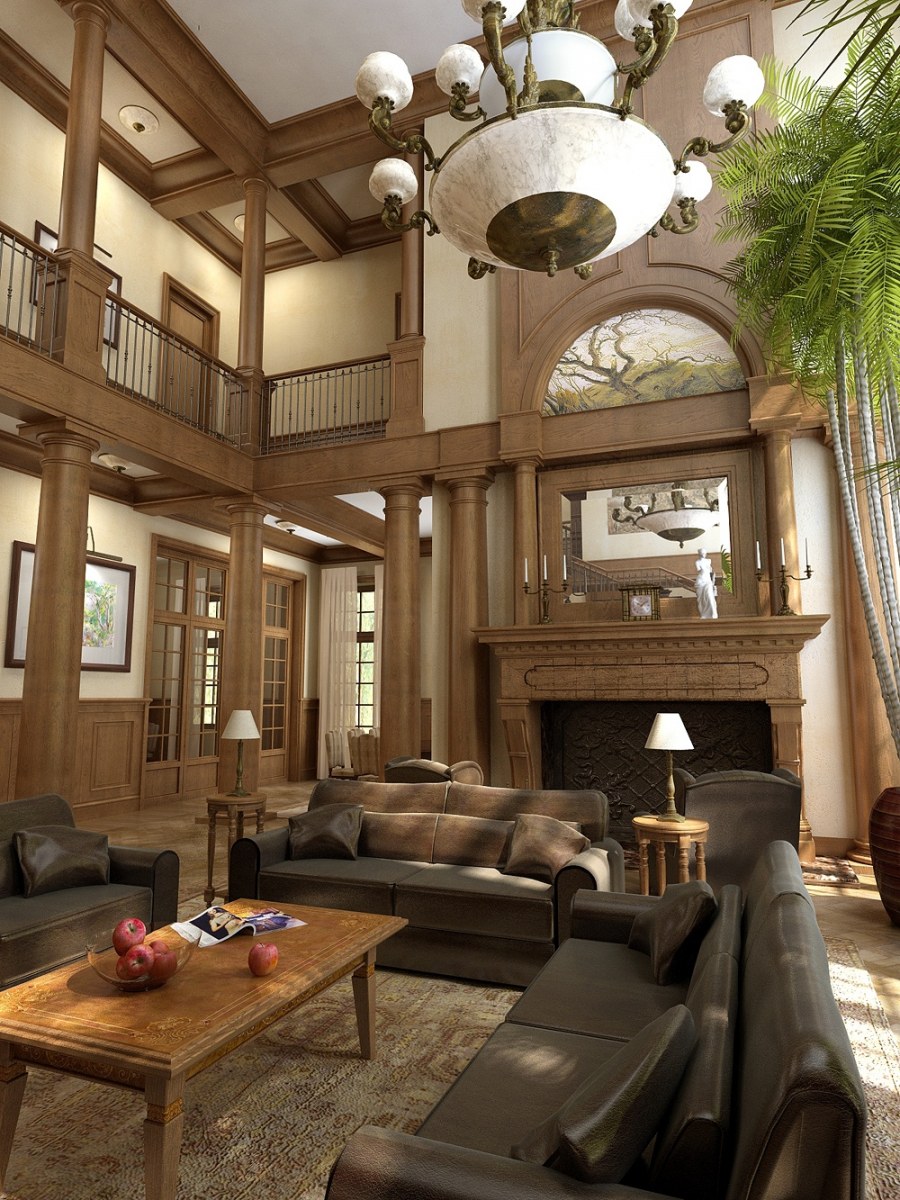 Интерьер двусветного пространства