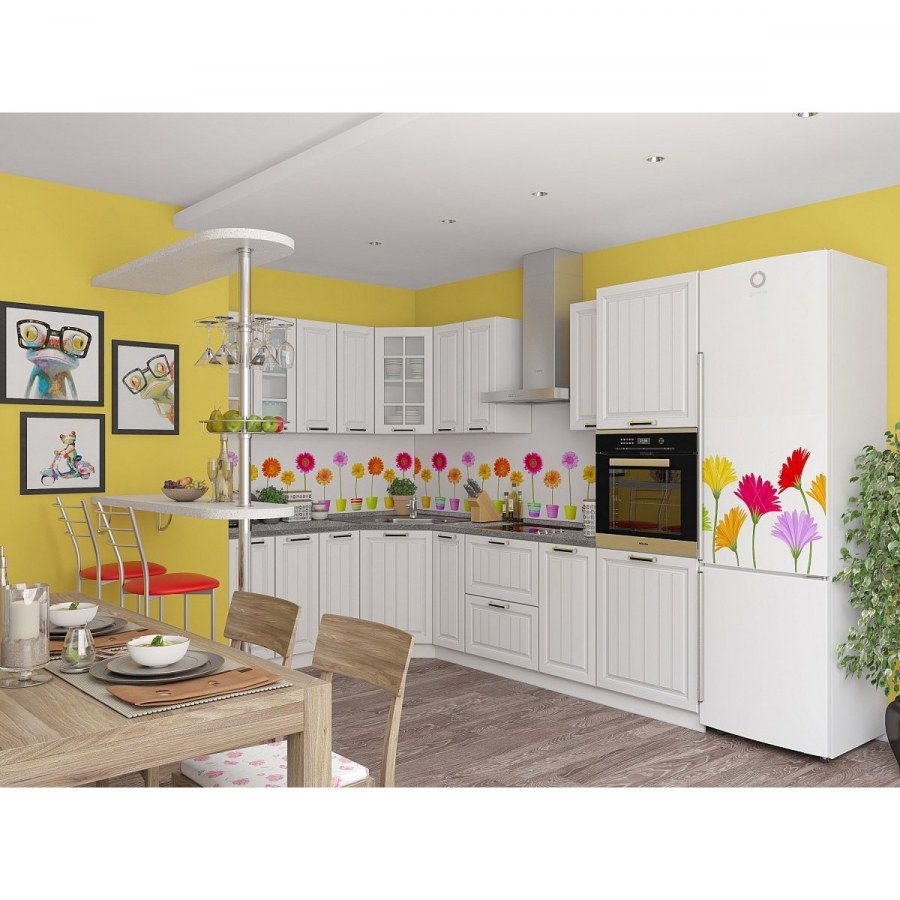 Кухня модульная Виктория Сандал белый