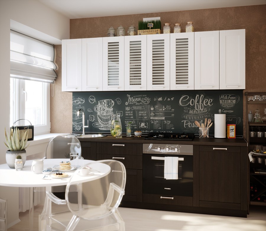 Кухня Прага белое дерево