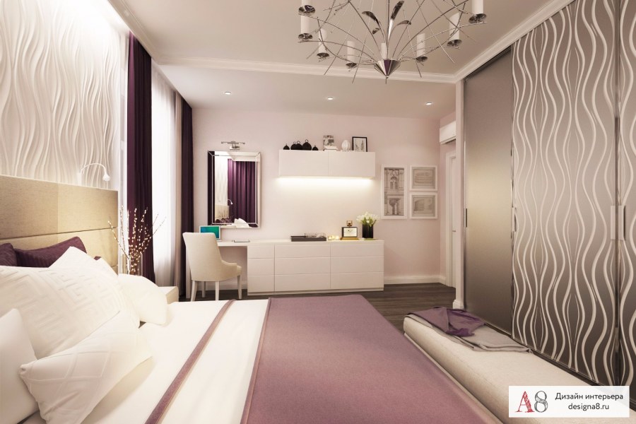 Спальня в 2 комнатной квартире