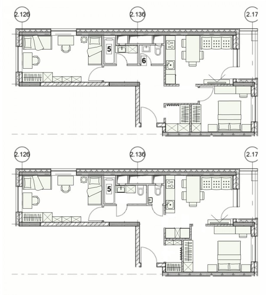 Планировка 2х комнатной квартиры распашонки