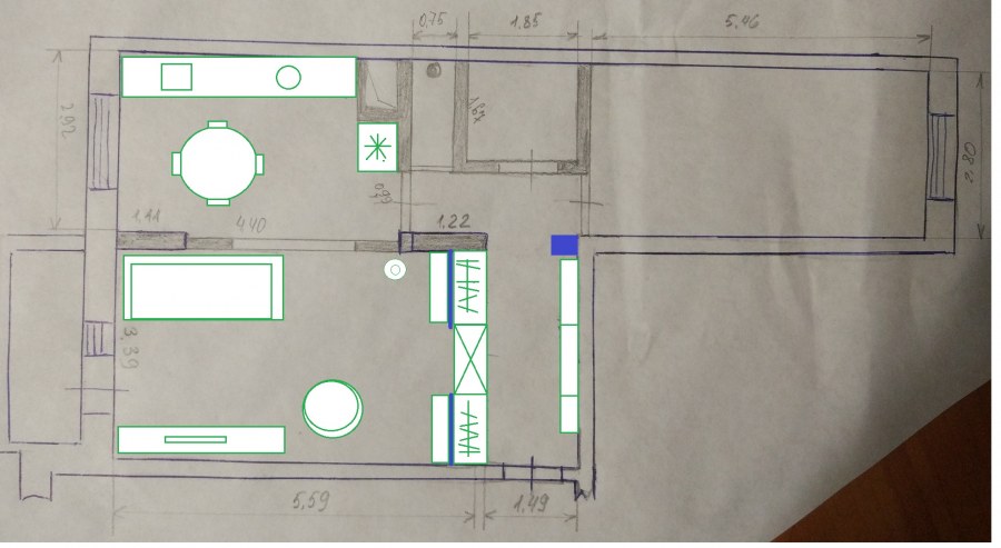 Планировка двухкомнатной квартиры 60 кв.м распашонка