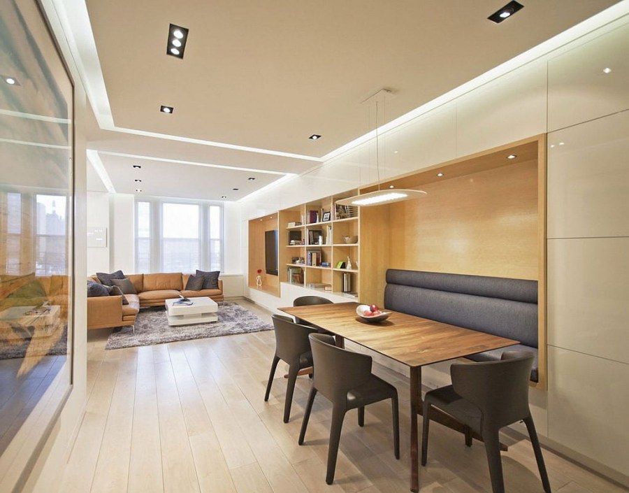 Зонирование потолка