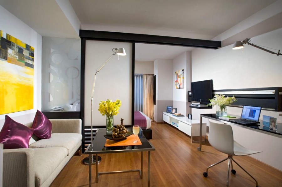 Зонирование квартиры студии