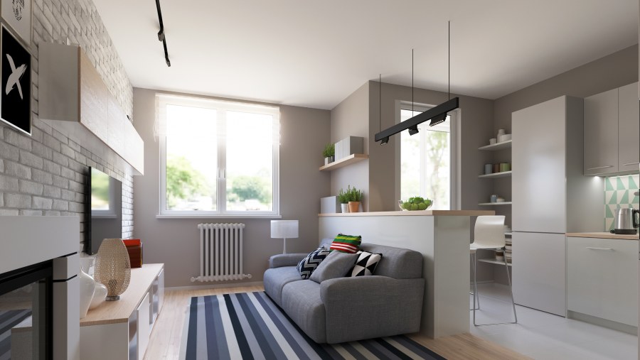 Интерьер квартиры студии