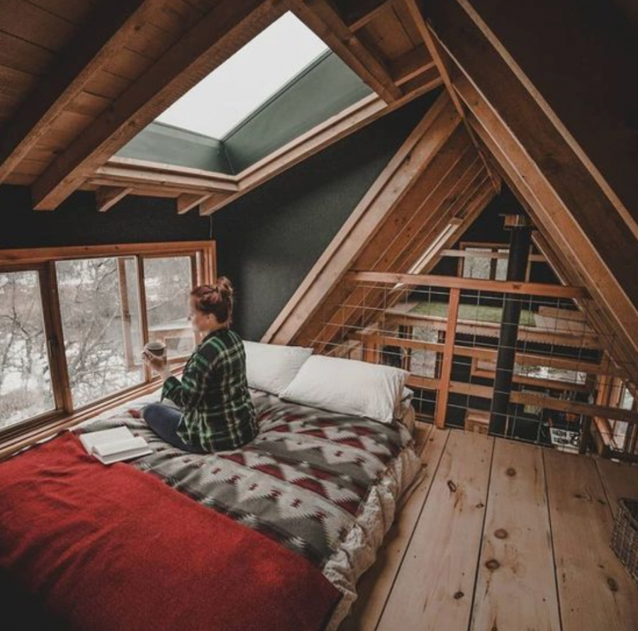 Спальня на чердаке