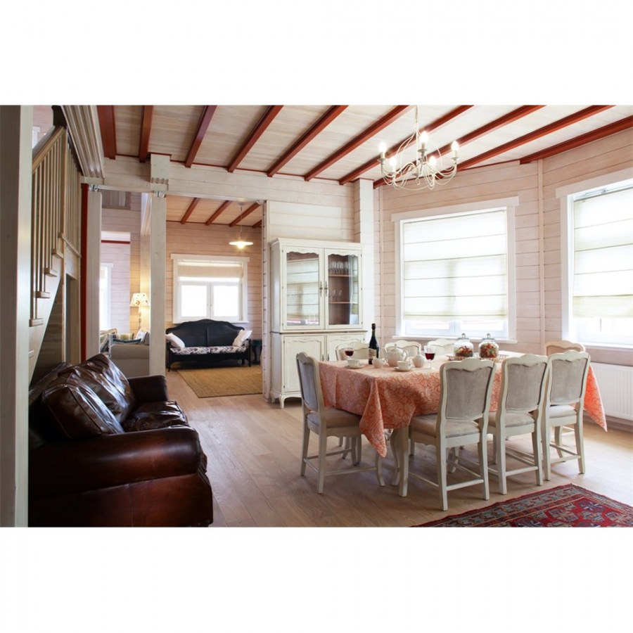 Гостиная Прованс имитация бруса