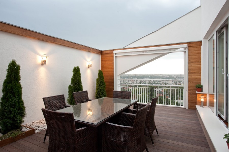 Крыша с балконом в частном доме