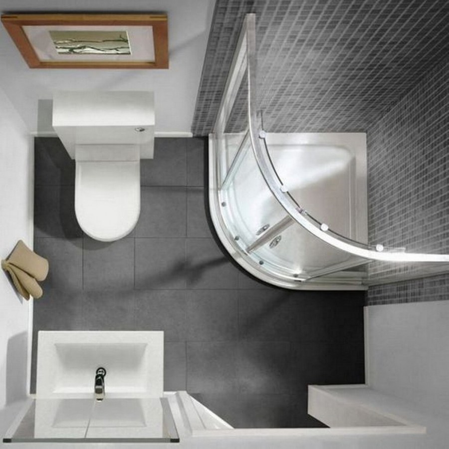 Интересная планировка ванной комнаты