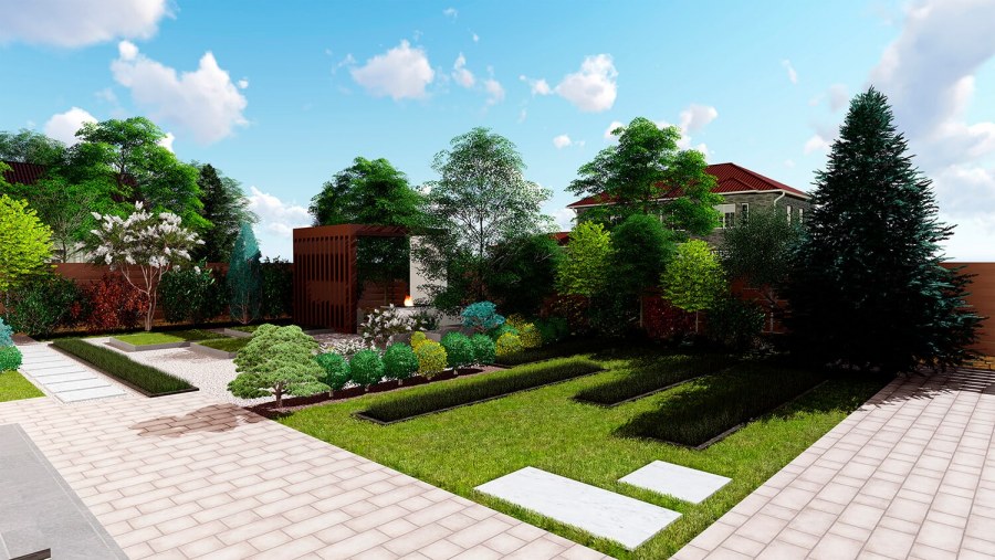 Благоустройство территории частного дома