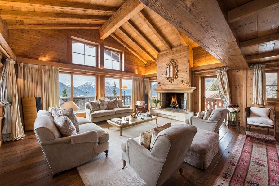 Интерьер дачи Шале