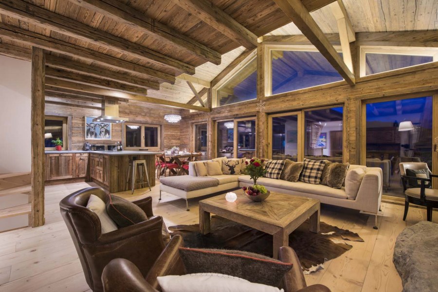 Шале в Альпах интерьер