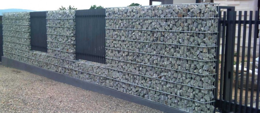 Габион из сетки рабицы