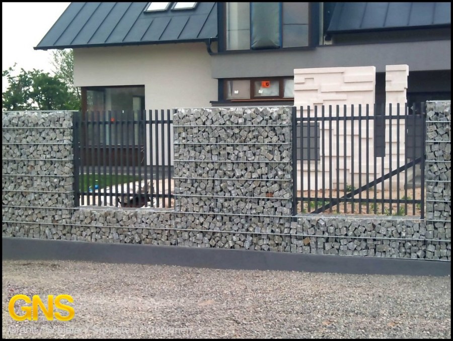 Заборы из камня габионы